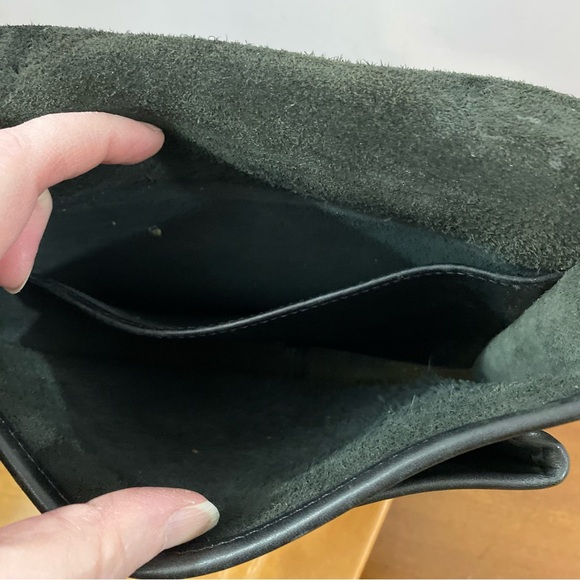 Vintage Coach Station Bag Black Leather Crossbody Satchel Purse 5130 No Strap - Picture 11 of 16